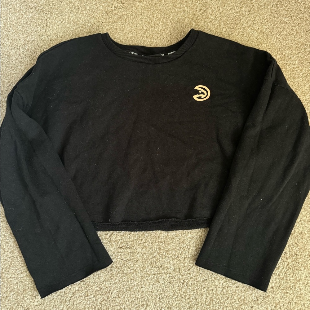 Starter x Atlanta Hawks Women’s Cropped Crewneck Sweater